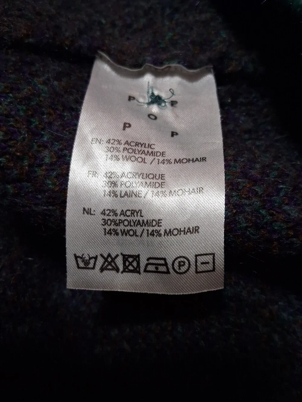 Pop Trading Company Knitted Cardigan sweater, Multicolour, large, Mens
